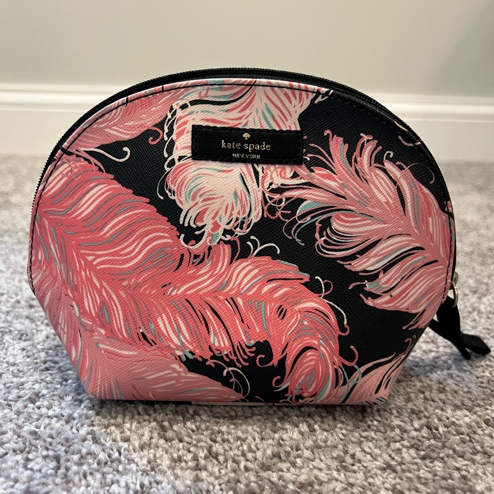 Kate Spade Small Pouch Pink and Black